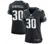 Womens Philadelphia Eagles #30 Jihaad Campbell Nike Black Alternate Limited Jersey.webp