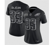 Women's Philadelphia Eagles #33 Cooper DeJean Black 2026 Salute to Service Limited Stitched Jersey Women's Philadelphia Eagles #33 Cooper DeJean Black 2026 Salute to Service Limited Stitched Jersey
