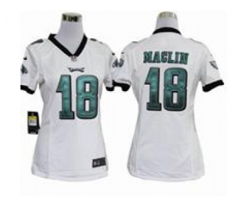 nike women nfl jerseys philadelphia eagles #18 jeremy maclin white[nike]