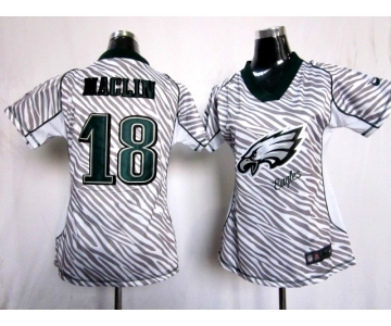 nike women nfl jerseys philadelphia eagles #18 jeremy maclin[fem fan zebra]