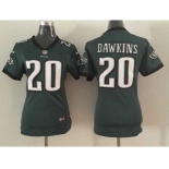 nike women nfl jerseys philadelphia eagles #20 brian dawkins green[nike]