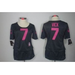 nike women nfl jerseys philadelphia eagles #7 vick dk.grey[breast cancer awareness]