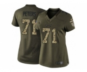 nike women nfl jerseys philadelphia eagles #71 peters army green[nike Limited Salute To Service]