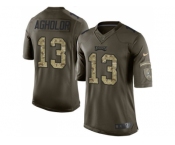 Youth Nike Philadelphia Eagles #13 Nelson Agholor Green Stitched NFL Limited 2015 Salute to Service Jersey