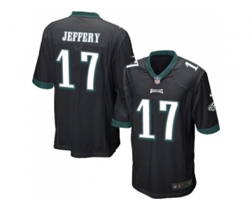 Youth Nike Philadelphia Eagles #17 Alshon Jeffery Black Alternate Stitched NFL New Elite Jersey