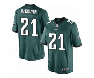 Youth Nike Philadelphia Eagles #21 Leodis McKelvin Limited Midnight Green Team Color NFL Jersey