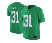 Youth Nike Philadelphia Eagles #31 Jalen Mills Limited Green Rush Vapor Untouchable NFL Jersey