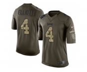 Youth Nike Philadelphia Eagles #4 Jake Elliott Green Stitched NFL Limited 2015 Salute to Service Jersey