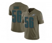 Youth Nike Philadelphia Eagles #56 Chris Long Limited Olive 2017 Salute to Service NFL Jersey