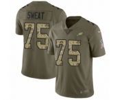 Youth Nike Philadelphia Eagles #75 Josh Sweat Limited Olive Camo 2017 Salute to Service NFL Jersey