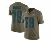 Youth Nike Philadelphia Eagles #79 Brandon Brooks Limited Olive 2017 Salute to Service NFL Jersey