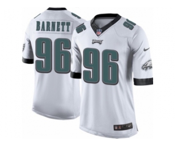 Youth Nike Philadelphia Eagles #96 Derek Barnett Limited White NFL Jersey