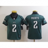 Youth Philadelphia Eagles #2 Jalen Hurts Green Alternate Vapor Untouchable Limited Jersey