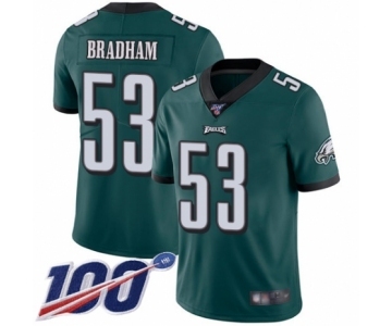Youth Philadelphia Eagles #53 Nigel Bradham Midnight Green Team Color Vapor Untouchable Limited Player 100th Season Football Jersey