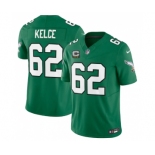 Youth Philadelphia Eagles #62 Jason Kelce Green 2023 F.U.S.E. With C Patch Stitched Football Jersey