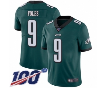 Youth Philadelphia Eagles #9 Nick Foles Midnight Green Team Color Vapor Untouchable Limited Player 100th Season Football Jersey