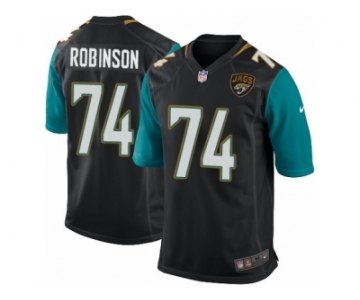 Men Nike Jacksonville Jaguars #74 Cam Robinson Game Black Alternate NFL Jersey