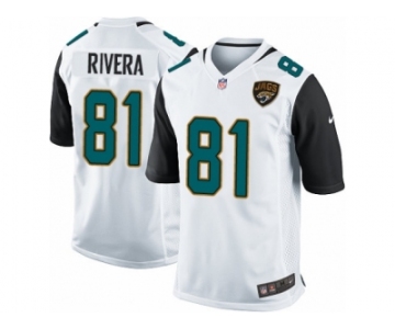 Men Nike Jacksonville Jaguars #81 Mychal Rivera Game White NFL Jersey