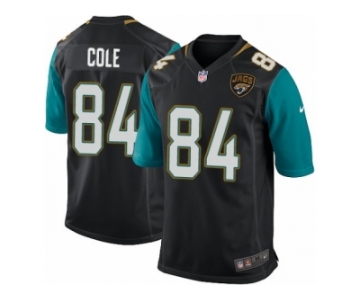Men Nike Jacksonville Jaguars #84 Keelan Cole Game Black Alternate NFL Jersey