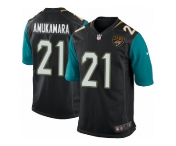 Men's Nike Jacksonville Jaguars #21 Prince Amukamara Game Black Alternate NFL Jersey