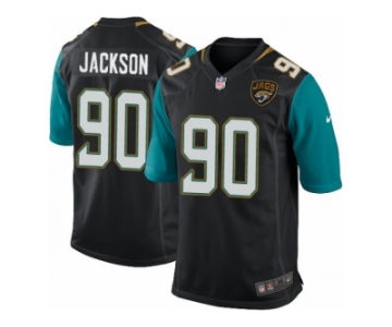 Men's Nike Jacksonville Jaguars #90 Malik Jackson Game Black Alternate NFL Jersey