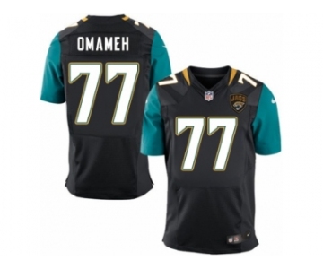 Men Nike Jacksonville Jaguars #77 Patrick Omameh Elite Black Alternate NFL Jersey