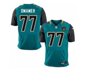 Men Nike Jacksonville Jaguars #77 Patrick Omameh Elite Teal Green Team Color NFL Jersey