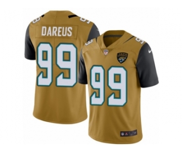 Men Nike Jacksonville Jaguars #99 Marcell Dareus Elite Gold Rush Vapor Untouchable NFL Jersey