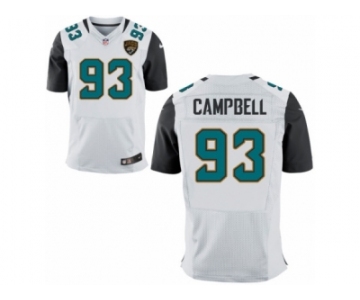 Men's Jacksonville Jaguars #93 Calais Campbell Nike White Elite Jersey