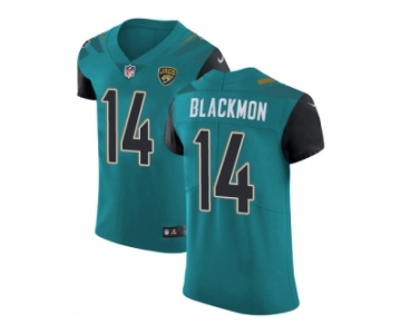 Nike Jacksonville Jaguars #14 Justin Blackmon Teal Green Team Color Men Stitched NFL Vapor Untouchable Elite Jersey
