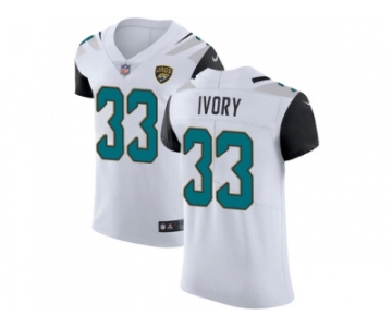 Nike Jacksonville Jaguars #33 Chris Ivory White Men Stitched NFL Vapor Untouchable Elite Jersey