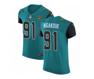 Nike Jacksonville Jaguars #91 Yannick Ngakoue Teal Green Team Color Men Stitched NFL Vapor Untouchable Elite Jersey