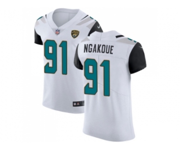 Nike Jacksonville Jaguars #91 Yannick Ngakoue White Men Stitched NFL Vapor Untouchable Elite Jersey