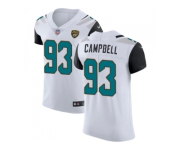 Nike Jacksonville Jaguars #93 Calais Campbell White Men Stitched NFL Vapor Untouchable Elite Jersey