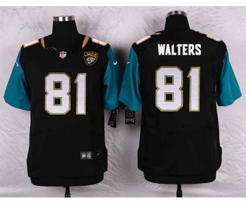 nike nfl jerseys jacksonville jaguars #81 walters black[Elite]
