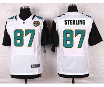 nike nfl jerseys jacksonville jaguars #87 sterling white[Elite]