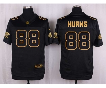 nike nfl jerseys jacksonville jaguars #88 hurns black gold collection[Elite]