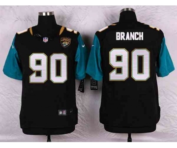nike nfl jerseys jacksonville jaguars #90 branch black[Elite]