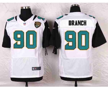 nike nfl jerseys jacksonville jaguars #90 branch white[Elite]