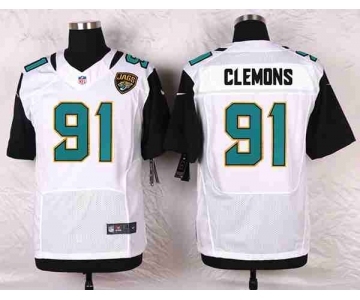 nike nfl jerseys jacksonville jaguars #91 clemons white[Elite]