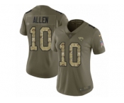 Women Nike Jacksonville Jaguars #10 Brandon Allen Limited Olive Camo 2017 Salute to Service NFL Jersey