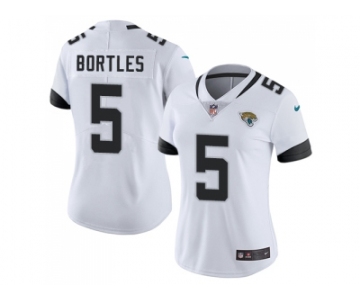 Women Nike Jacksonville Jaguars #5 Blake Bortles White Stitched NFL Vapor Untouchable Limited Jersey