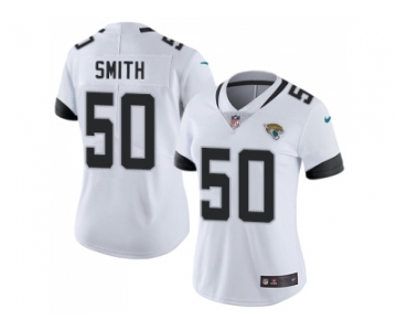 Women Nike Jacksonville Jaguars #50 Telvin Smith White Stitched NFL Vapor Untouchable Limited Jersey