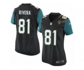Women Nike Jacksonville Jaguars #81 Mychal Rivera Game Black Alternate NFL Jersey