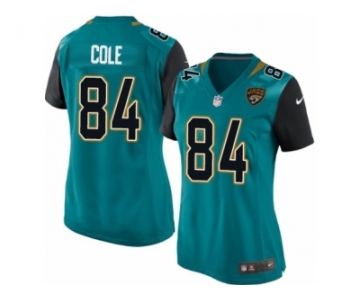 Women Nike Jacksonville Jaguars #84 Keelan Cole Game Teal Green Team Color NFL Jersey