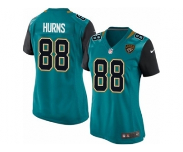 Women Nike Jacksonville Jaguars #88 Allen Hurns Limited Teal Green Team Color NFL Jersey
