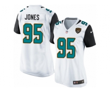 Women Nike Jacksonville Jaguars #95 Abry Jones Game White NFL Jersey