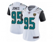 Women Nike Jacksonville Jaguars #95 Abry Jones White Vapor Untouchable Limited Player NFL Jersey