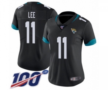 Women's Jacksonville Jaguars #11 Marqise Lee Black Team Color Vapor Untouchable Limited Player 100th Season Football Jersey