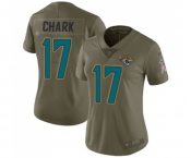 Women's Jacksonville Jaguars #17 DJ Chark Limited Olive 2017 Salute to Service Football Jersey